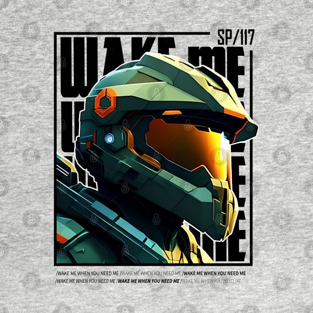 Halo game quotes - Master chief - Spartan 117 - WQ01-v5 by trino21